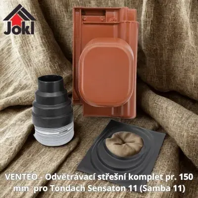 VENTEO - Odvětrávací střešní komplet pr. 150 mm pro Tondach Sensaton 11 (Samba 11). Vše pro střechu, jokl.